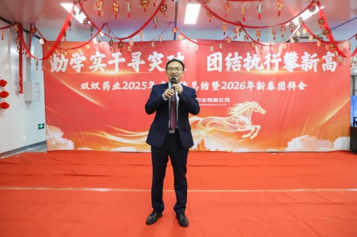 双蚁药业2025年度工作总结暨2026年新春团拜会圆满落幕！