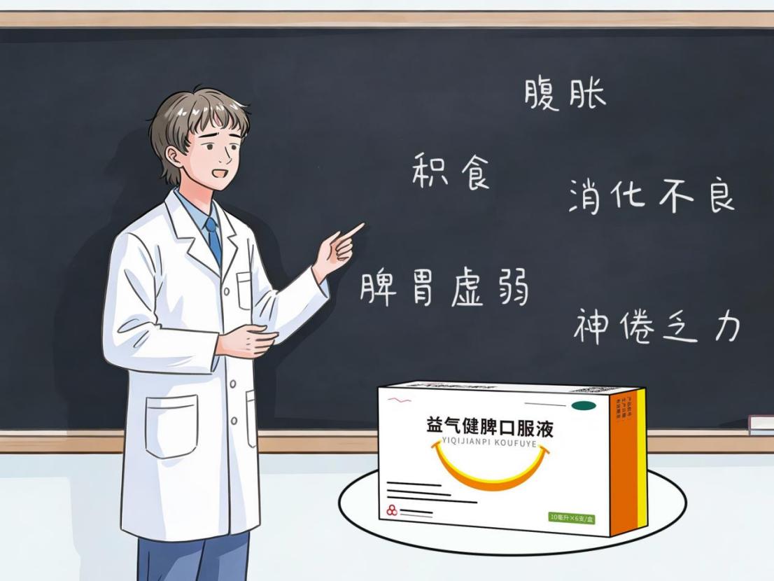 肚子胀吃益气健脾口服液效果怎么样？